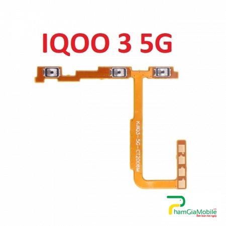 Dây Cáp Nút Nguồn Âm Lượng Vivo IQOO 3 5G Âm Lượng Power & Volume Button Flex Cable